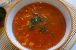 Диетический гречневый суп с томатами и цветной капустой