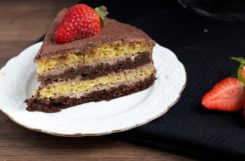 Диетический шоколадный торт на стевии