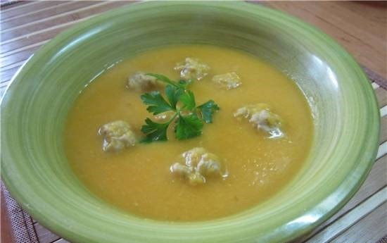 Гороховый суп с фрикадельками при диете - вкусно с 